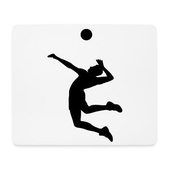 Volleyball - Mousepad (Querformat) - Weiß - Vorne