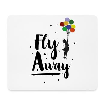 Fly Away - Mousepad (Querformat) - Weiß - Vorne