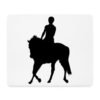 Horses, horse, riding, pony, cowboy, trot, Gallop - Mouse Pad (horizontal) - white - Front