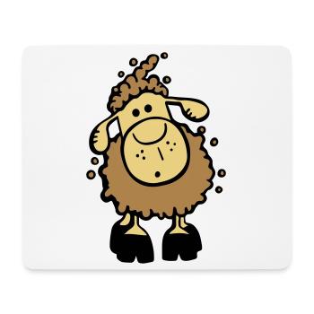 Cute Sheep - Mouse Pad (horizontal) - white - Front