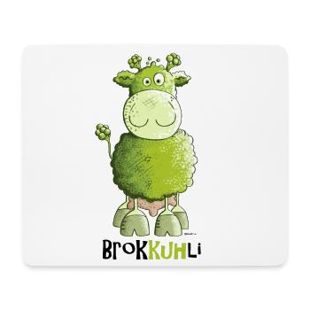 Brokkuhli - Mousepad (Querformat) - Weiß - Vorne