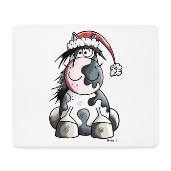 Christmas Horse - Mouse Pad (horizontal) - white - Front