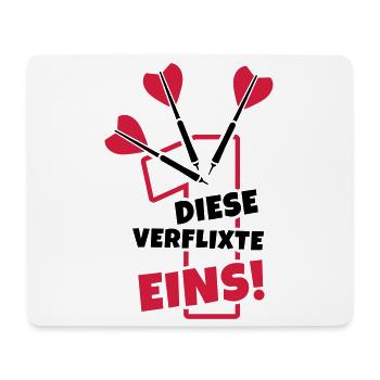 dart humor dartpfeile - Mousepad (Querformat) - Weiß - Vorne