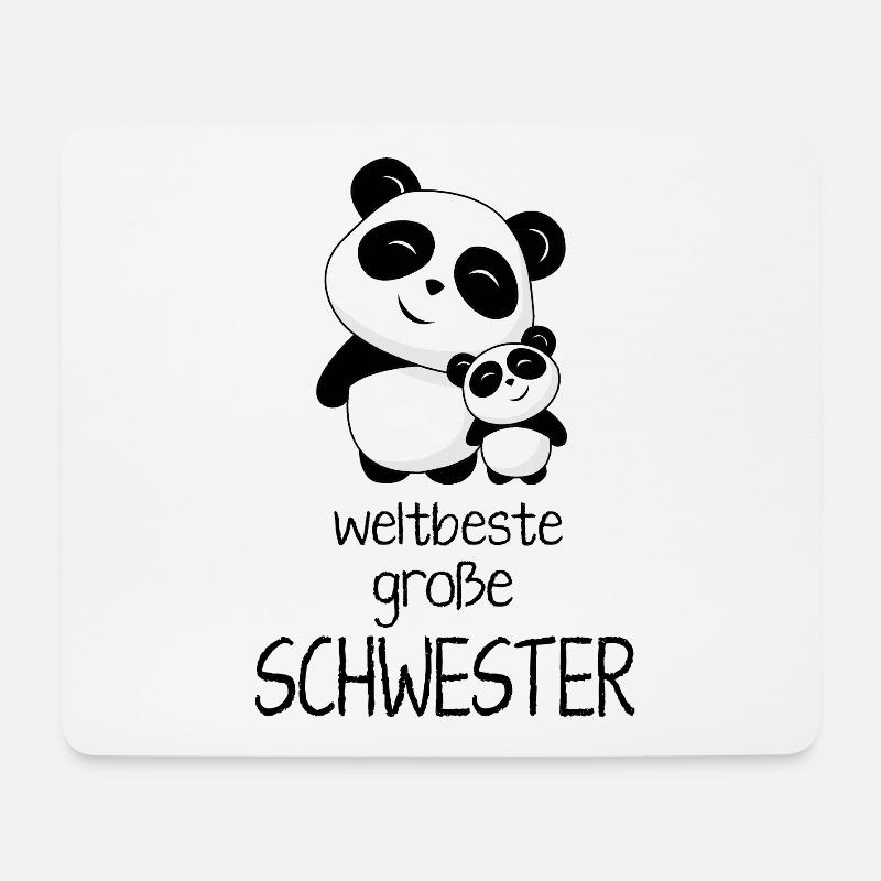 Weltbeste grosse Schwester - Mousepad (Querformat) - Weiß