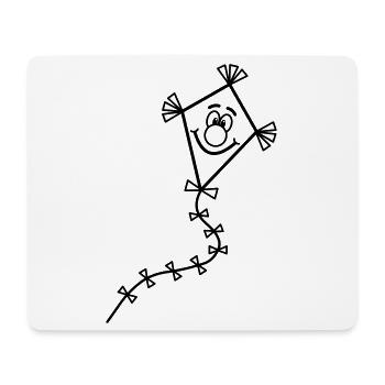 Einen lustigen Drachen steigen lassen - Mousepad (Querformat) - Weiß - Vorne