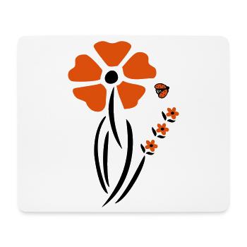 Spring with ladybug - Mouse Pad (horizontal) - white - Front