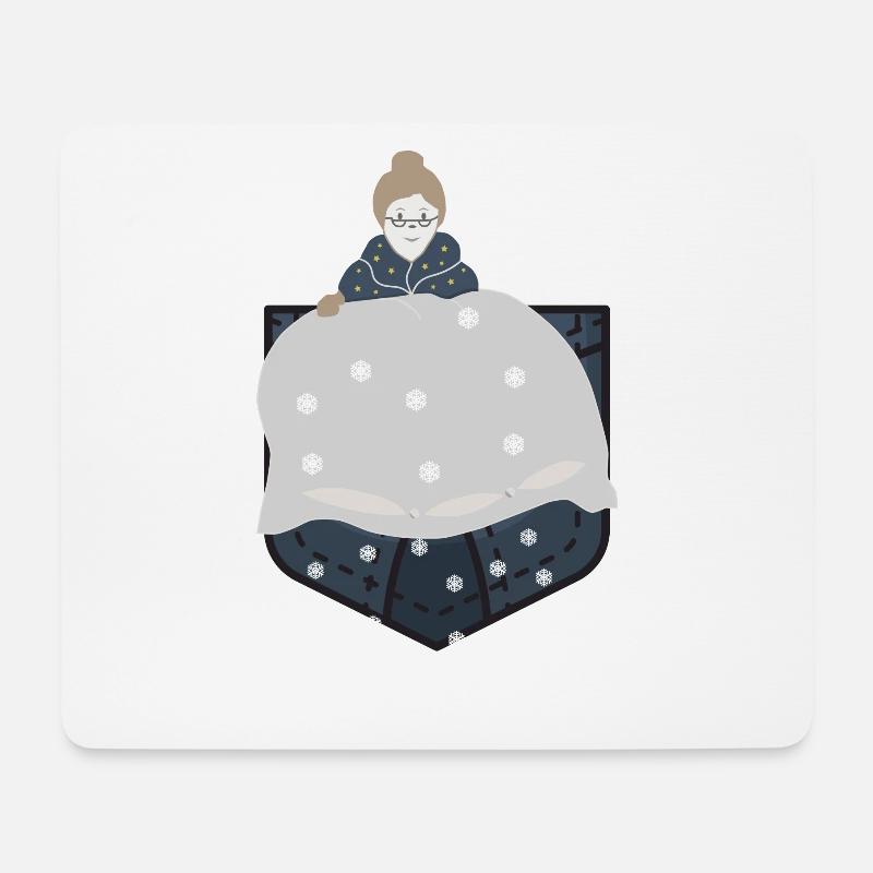 BrustTasche (Frau-Holle-Edition) - Mousepad (Querformat) - Weiß