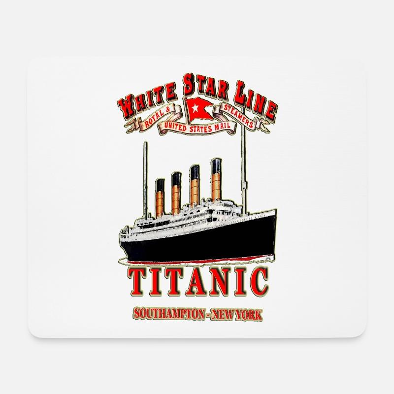 TITANISCHE SCHÖPFUNG Louis RUNEMBERG © Adagp - Mousepad (Querformat) - Weiß