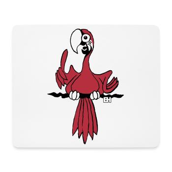 Vibrant Parrot Illustration for Apparel - Mouse Pad (horizontal) - white - Front