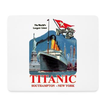 TITANIC NEW YORK CREA LOUIS RUNEMBERG © Adagp - Mousepad (Querformat) - Weiß - Vorne
