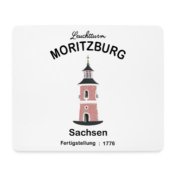 Leuchtturm Moritzburg Sachsen, Zeichnung - Mousepad (Querformat) - Weiß - Vorne