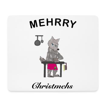 Mehrry Christmehs, Merry Christmas in NL - Mouse Pad (horizontal) - white - Front