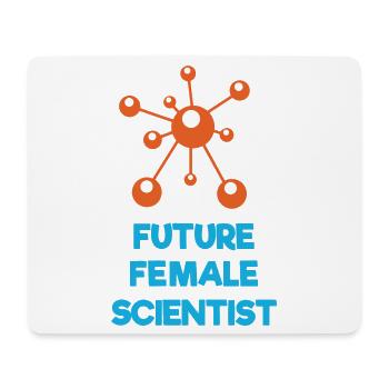 Zukünftige Wissenschaftlerin - Mousepad (Querformat) - Weiß - Vorne