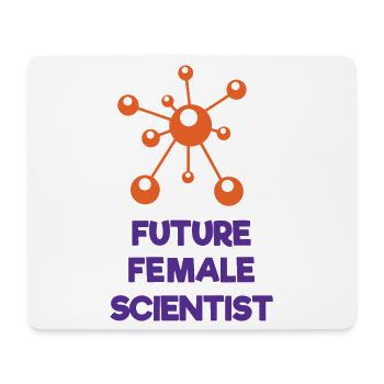 Zukünftige Wissenschaftlerin - Mousepad (Querformat) - Weiß - Vorne