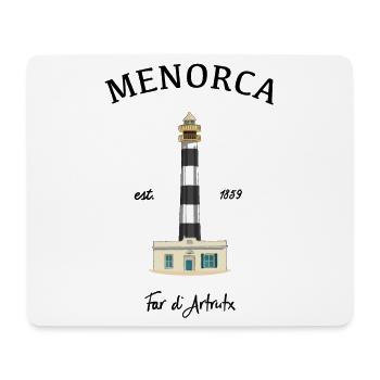Menorca, Leuchtturm am Cap d‘Artrutx, Zeichnung - Mousepad (Querformat) - Weiß - Vorne
