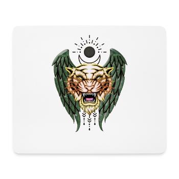 Tigre le roi de la jungle - Tapis de souris (format paysage) - blanc - Devant