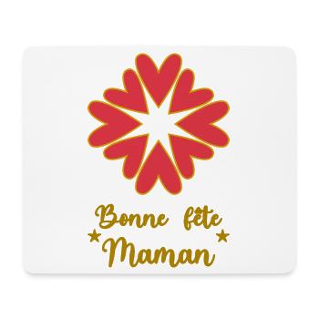 FÊTE DES MÈRES. BONNE FÊTE MAMAN. MAMAN - Tapis de souris (format paysage) - blanc - Devant