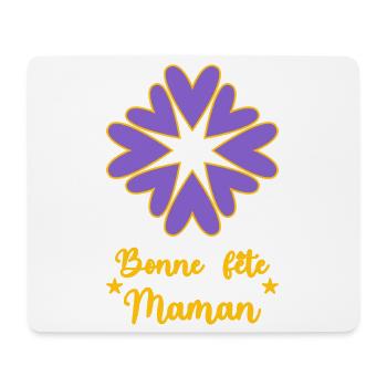BONNE FÊTE MAMAN. MAMAN. FÊTE DES MÈRES. JE T'AIME - Tapis de souris (format paysage) - blanc - Devant