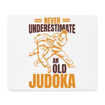 Judo Grandpa - Mouse Pad (horizontal) - white - Front