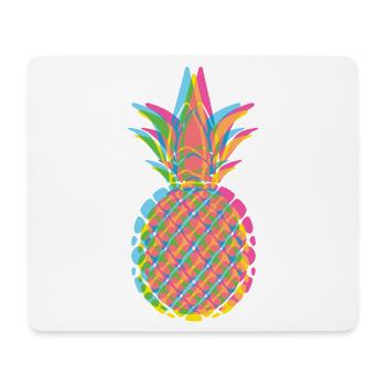 ANANAS flou dans les couleurs pastel - Tapis de souris (format paysage) - blanc - Devant