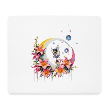 Fee tanzt auf dem Mond - Mousepad (Querformat) - Weiß - Vorne