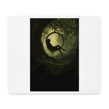 Wood Elf in Aerial Hoop - Mouse Pad (horizontal) - white - Front