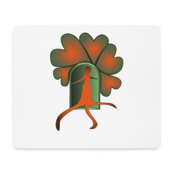 Step Out Orange - Mouse Pad (horizontal) - white - Front