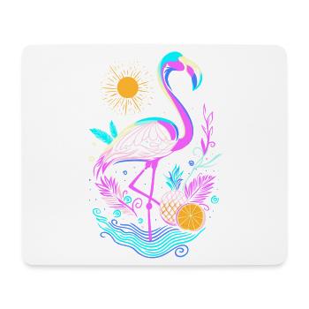 Flamingo Pineapple Fruits - Mouse Pad (horizontal) - white - Front