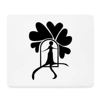 Step out black - Mouse Pad (horizontal) - white - Front