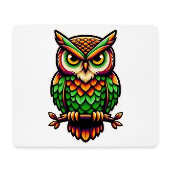 Owl - Mouse Pad (horizontal) - white - Front