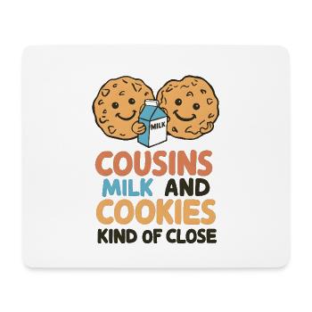Milch und Kekse Cousins - Mousepad (Querformat) - Weiß - Vorne