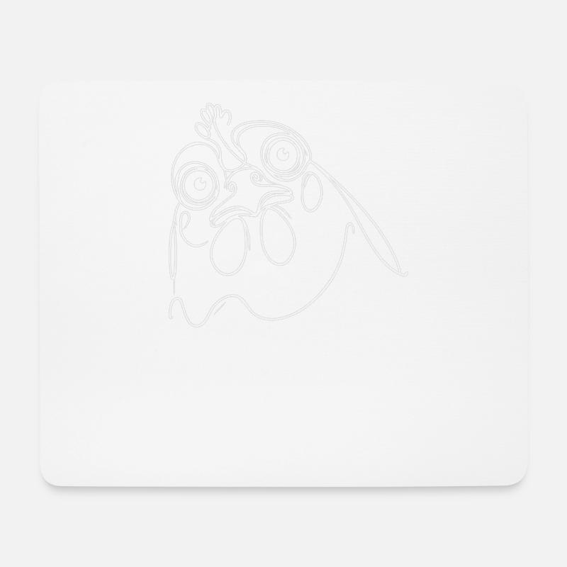 trying to hendl this hühnerliebe dialekt denglisch - Mousepad (Querformat) - Weiß