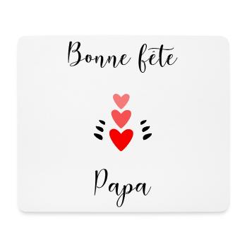 HAPPY FATHER'S DAY. DAD. FATHER'S DAY. FATHER - Mouse Pad (horizontal) - white - Front