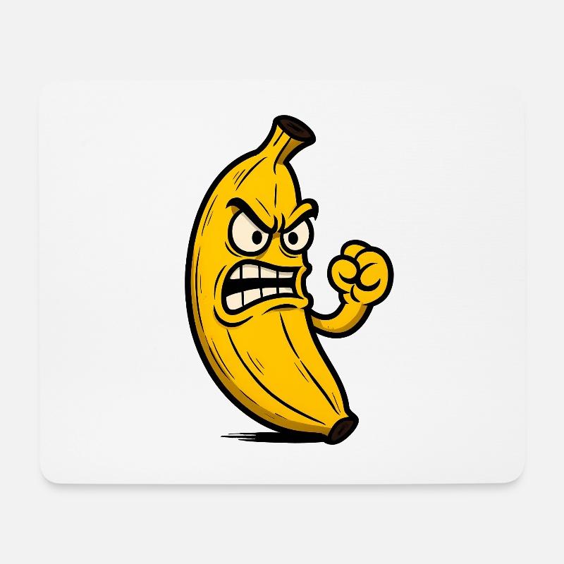 Bad Banana Vibes - Mouse Pad (horizontal) - white