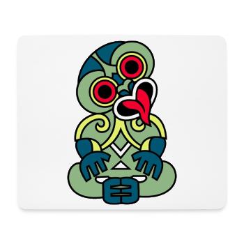 Hei Tiki Nouvelle-Zélande Maori - Tapis de souris (format paysage) - blanc - Devant