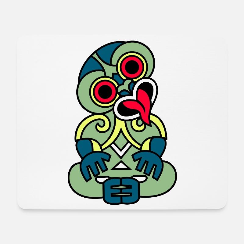 Hei Tiki Neuseeland Maori - Mousepad (Querformat) - Weiß