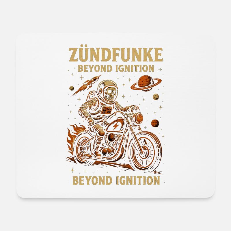ZÜNDFUNKE – ASTRONAUT OF ANARCHY - Mouse Pad (horizontal) - white
