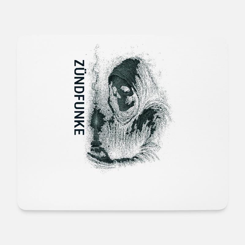 ZÜNDFUNKE – Grim Spark - Mouse Pad (horizontal) - white