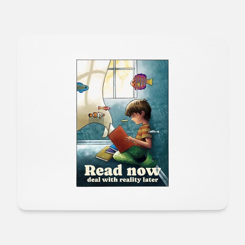 Reading below the surface - Mouse Pad (horizontal) - white