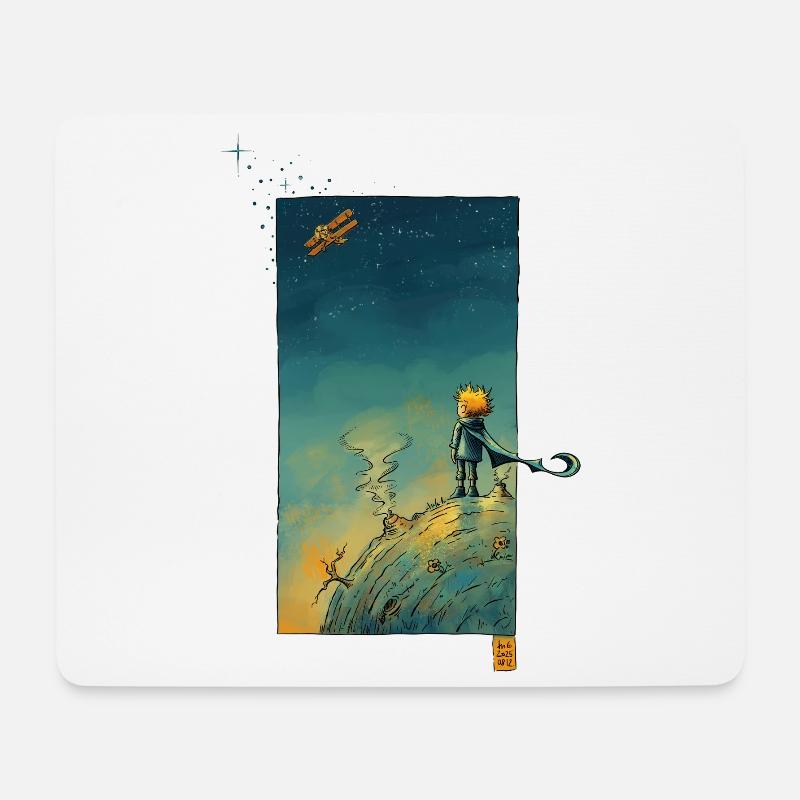 The little Stargazer - Mouse Pad (horizontal) - white