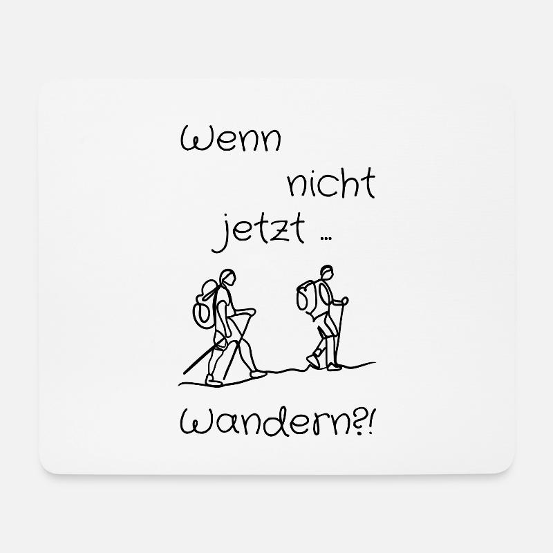If not now... Itinerant?! - Mouse Pad (horizontal) - white