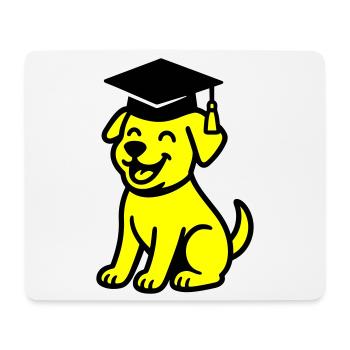 Bachelor Hund / Diplom Hund - Mousepad (Querformat) - Weiß - Vorne