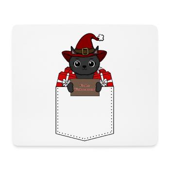 Cat Christmas - Mouse Pad (horizontal) - white - Front