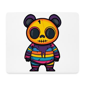 Panda Halloween Bande Dessinée Drôle - Tapis de souris (format paysage) - blanc - Devant