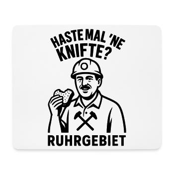 Haste Mal Ne Knifte Ruhrgebiet - Mousepad (Querformat) - Weiß - Vorne