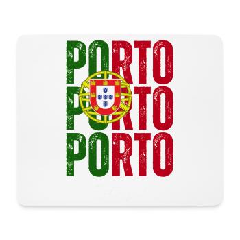 Porto Portugal, souvenir de Porto - Tapis de souris (format paysage) - blanc - Devant