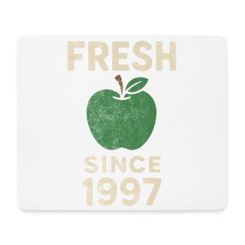 Fresh Since 1997 – Vintage Apfel Design - Mousepad (Querformat) - Weiß - Vorne