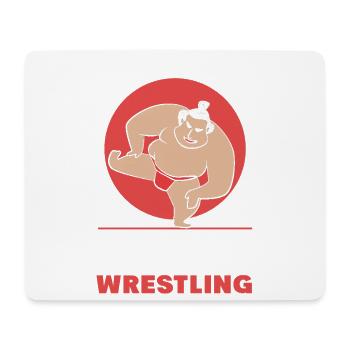 Sumo - Mousepad (Querformat) - Weiß - Vorne