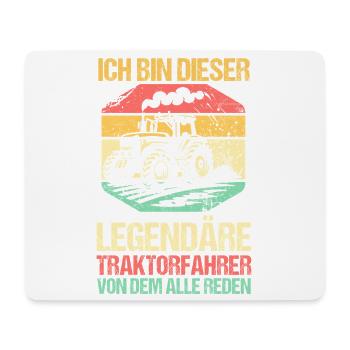 Landwirt Bauernhof Farmer Bauer Traktor - Mousepad (Querformat) - Weiß - Vorne