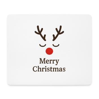 Reindeer Merry Christmas - Mouse Pad (horizontal) - white - Front
